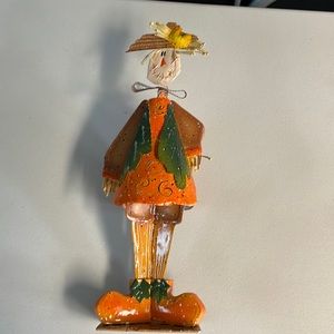 Halloween decor Cute scarecrow metal one